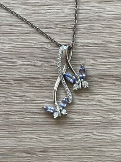 925 Silver Butterfly Infinity Pendant Necklace