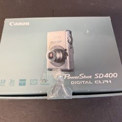 Canon Powershot Elph SD400 Digital Camera Complete In Box 