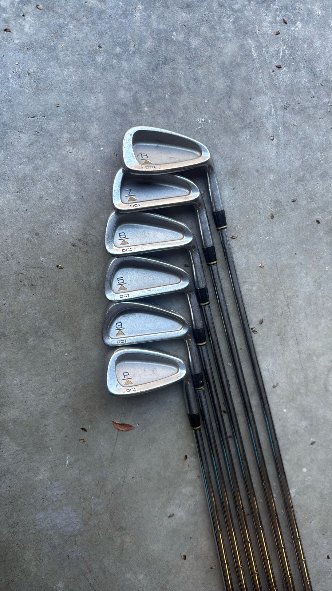 Titleist DCI Stiff Steel Shaft Shaft Golf Pride Your Wrap Grips