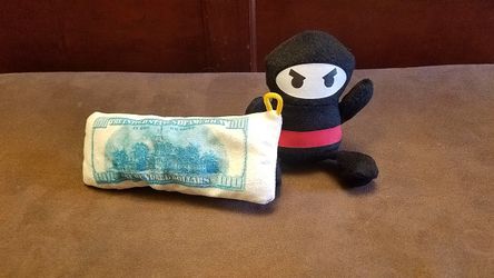 money and ninja plush