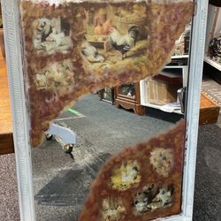 Custom Painted Farm Farmers Farmhouse Wall Mirror