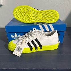 New Adidas Nizza J Lime Drip 