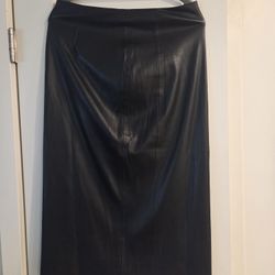 Black Pleather Skirt