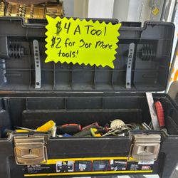 Tool Box Full Of Tools $4 Each Or $2 When You Buy 3 Or More