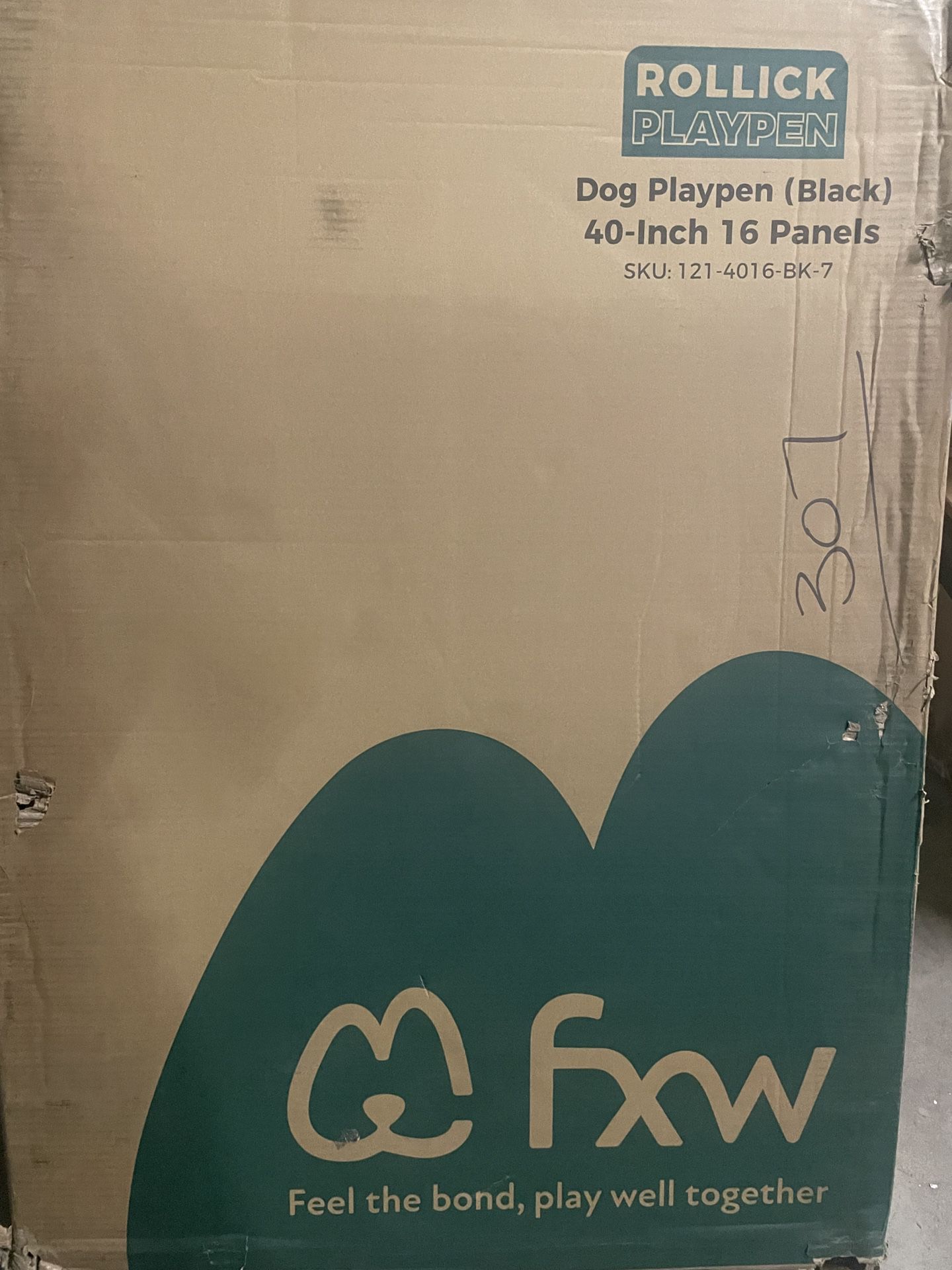 😀 FXW 16 panels 40" Height Instant Dog Playpen Designed for RV Trips, for Large Dogs