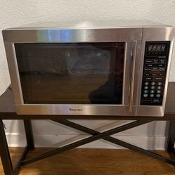 Stainless Steel Magic Chef Microwave