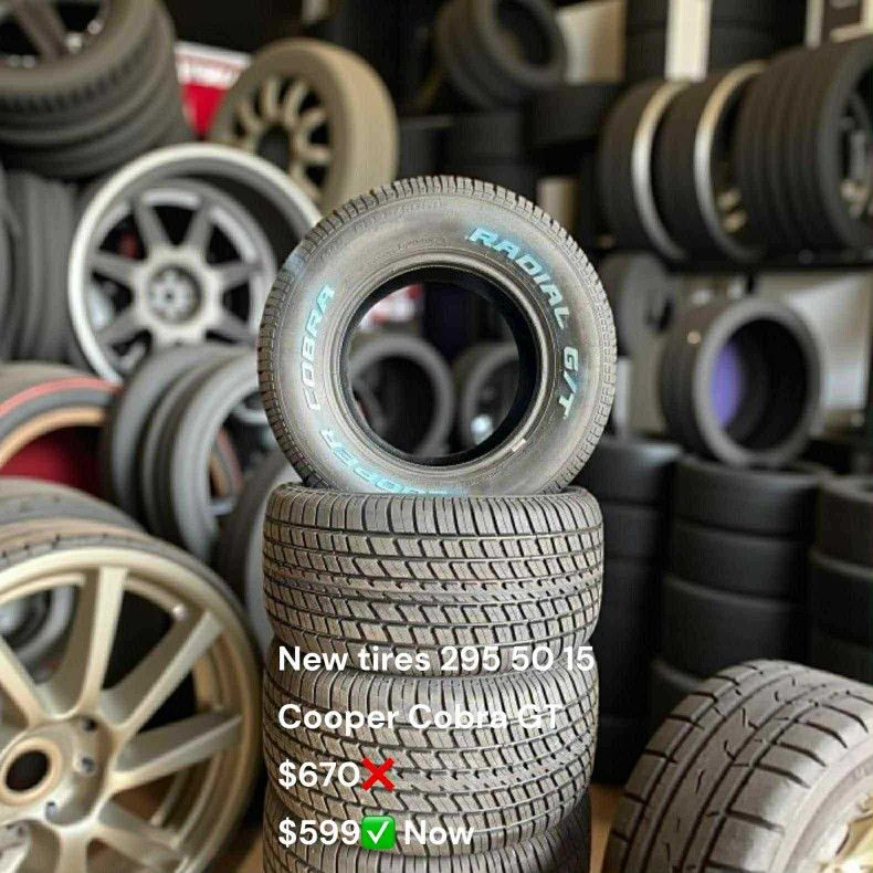 295 50 15 Cooper Cobra GT New Tires