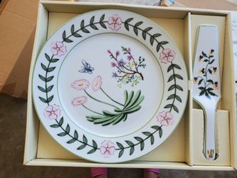 Cake Plate And Server Porcelain