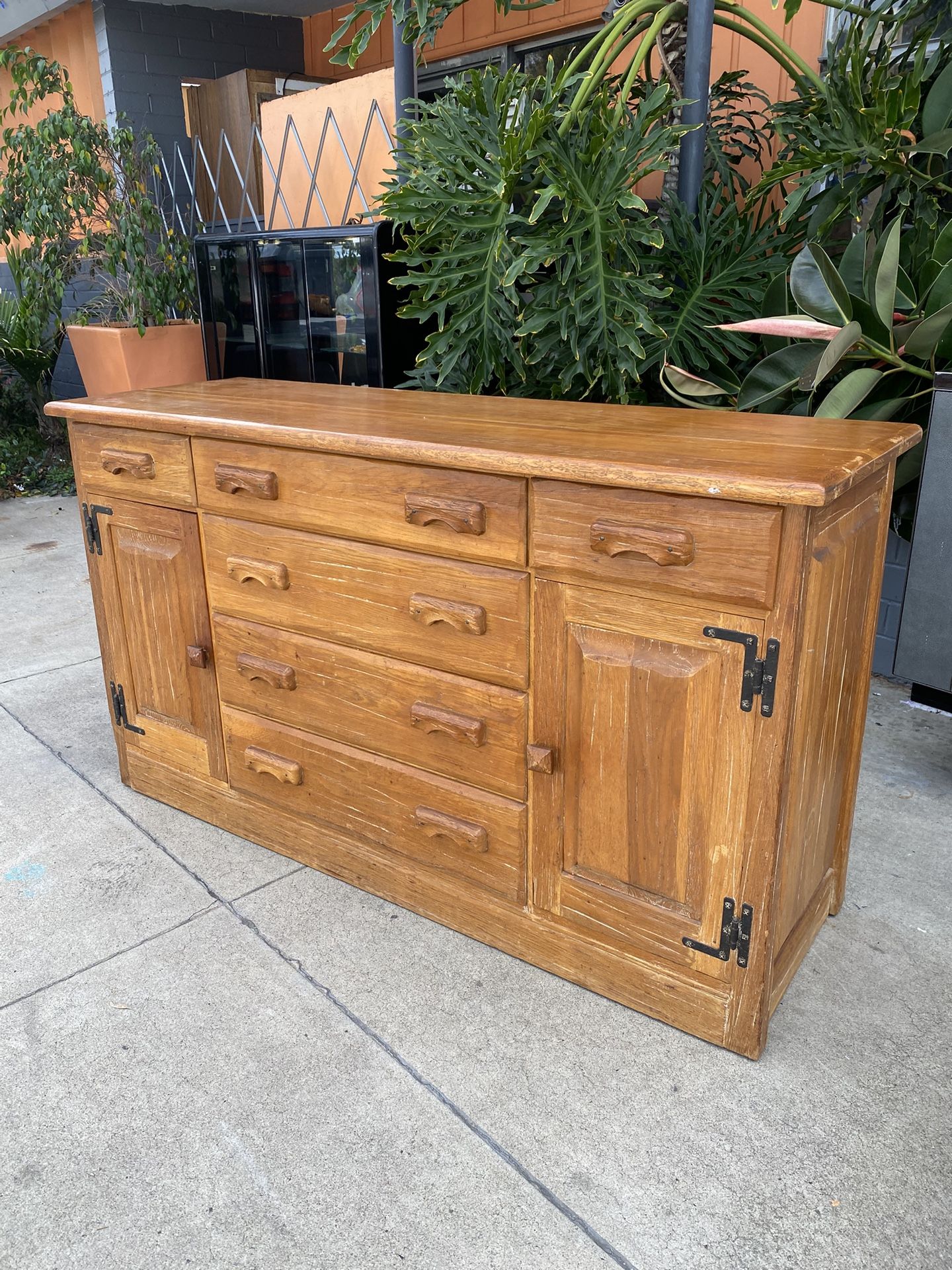 Antique Made By BRANDT FARMHOUSE STYLE, BEAUTIFUL BUFFET CABINET
