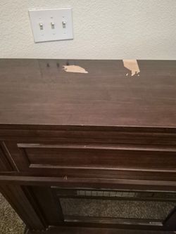 Fireplace.
