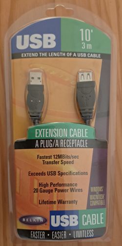 10ft USB extension cable BELKIN