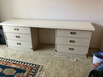 Long White Desk