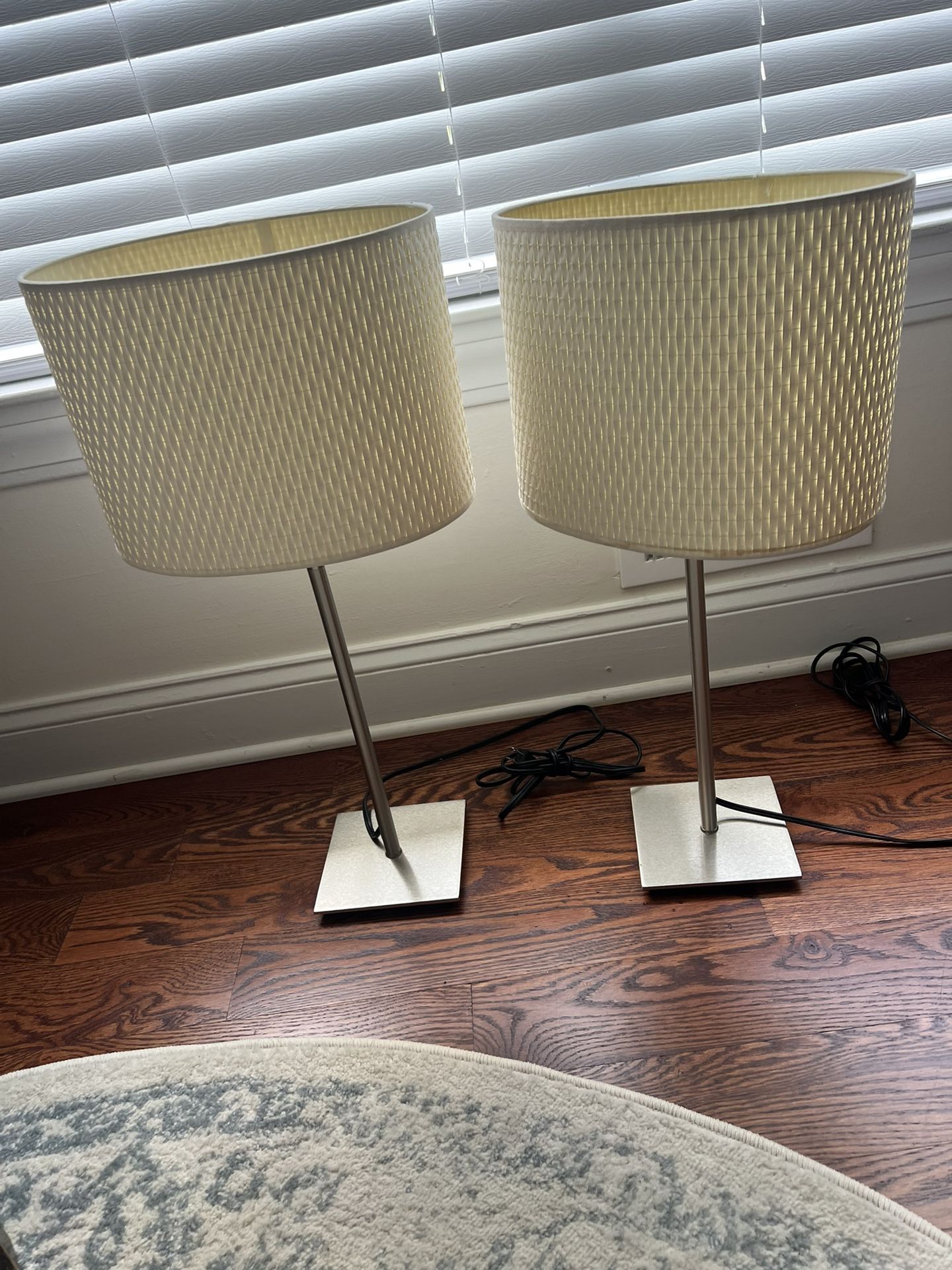 Set Of Matching Desk/Night Stand Lamps (2)