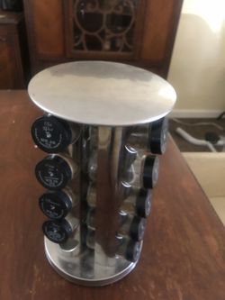 Used Tower Spice Rack That Spins With Most Spices 