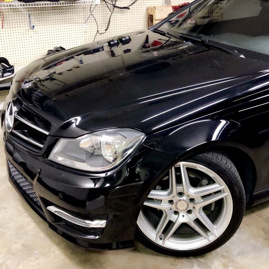 Mercedes Benz C class coupe tinted side markers