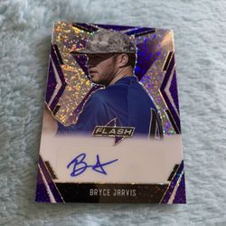 Bryce Jarvis 2020 Leaf Flash Rookie Baseball Card Certified Autograph 