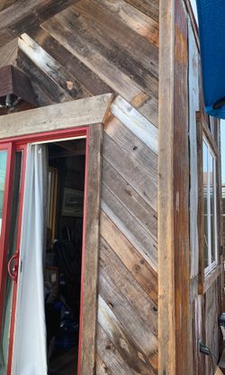 Over 1000 sq ft of reclaimed cedar and redwood