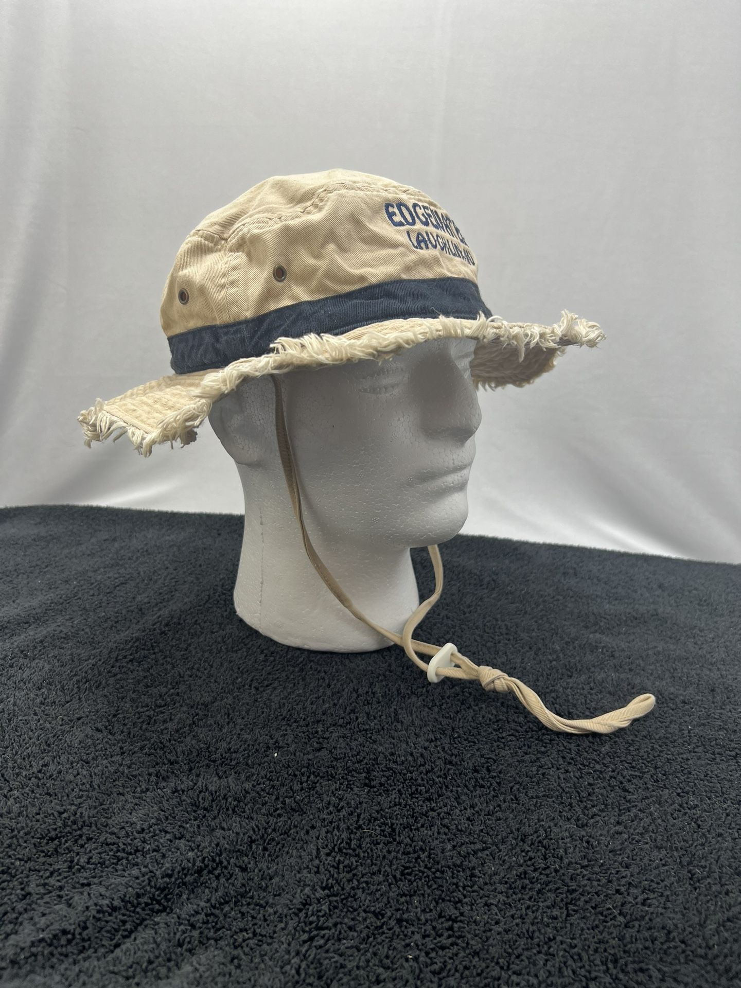 Edgewater Laughlin NV Bucket Hat With Fringe Around Brim