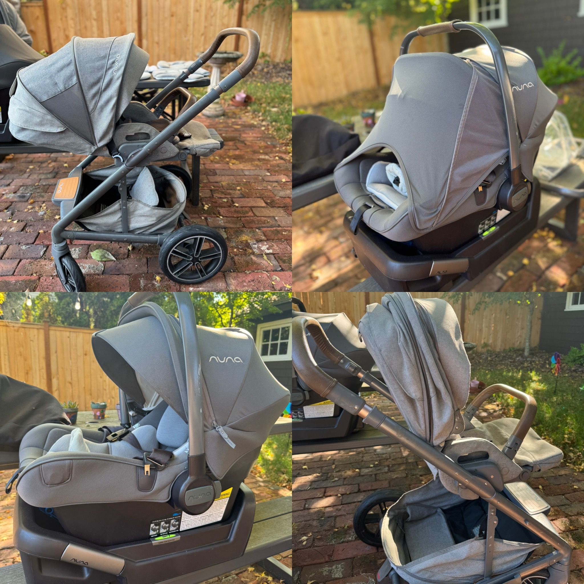 Nuna MIXX Next Stroller And Nuna Pipa Lite LX Infant Car Seat (2 Bases)