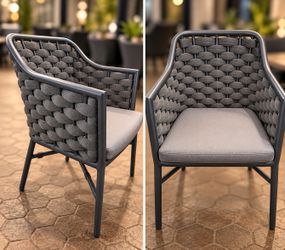 Woven basket chairs