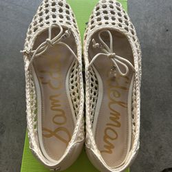 Sam Edelman Marcie Ivory Weave Flats