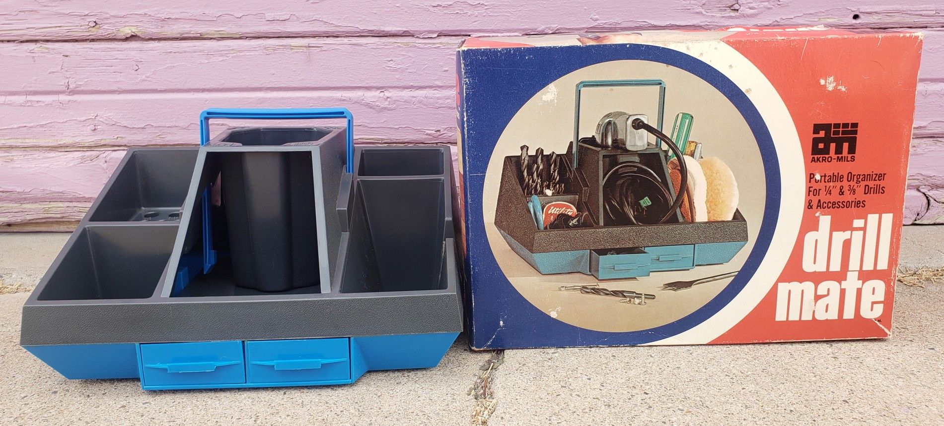 NEW Vintage AKRO MILS Drill Mate Caddy