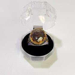 Natural Arabian Gemstone Ring With Silver Frame 925
Size 10.5 USA