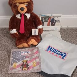 Trumpy Bear W/ Certificate Of Authenticity & Bag