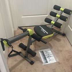 WONDER CORE 2 Workout Equipment Home Gym, Exercise Equipment Total Gym, Sit Up Machine for Abs, Exercise Chair for Total Body Workouts, Ab Rocket Abdo