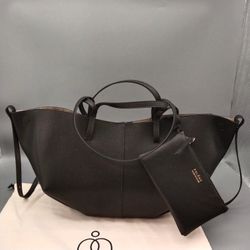 Polene Cyme Tote Bag In Black