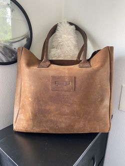 Parker Clay Merkato Signature Leather Tote, Made in Ethiopia