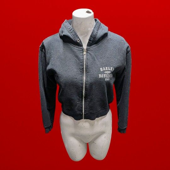 Women's Harley Davidson Crop Top Hoodie 