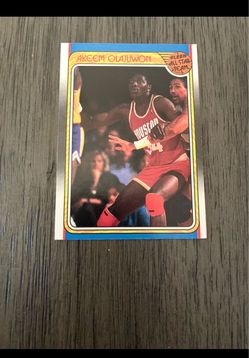 Akeem Olajuwon Fleer All Star Team Basketball Card