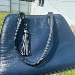 Brand New Leather Blue Purse