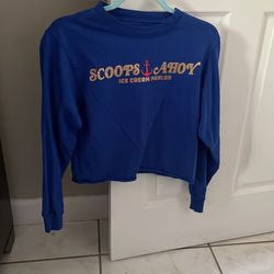 Stranger Things Soops Ahoy Ice Cream Parlor Long Sleeved Shirt