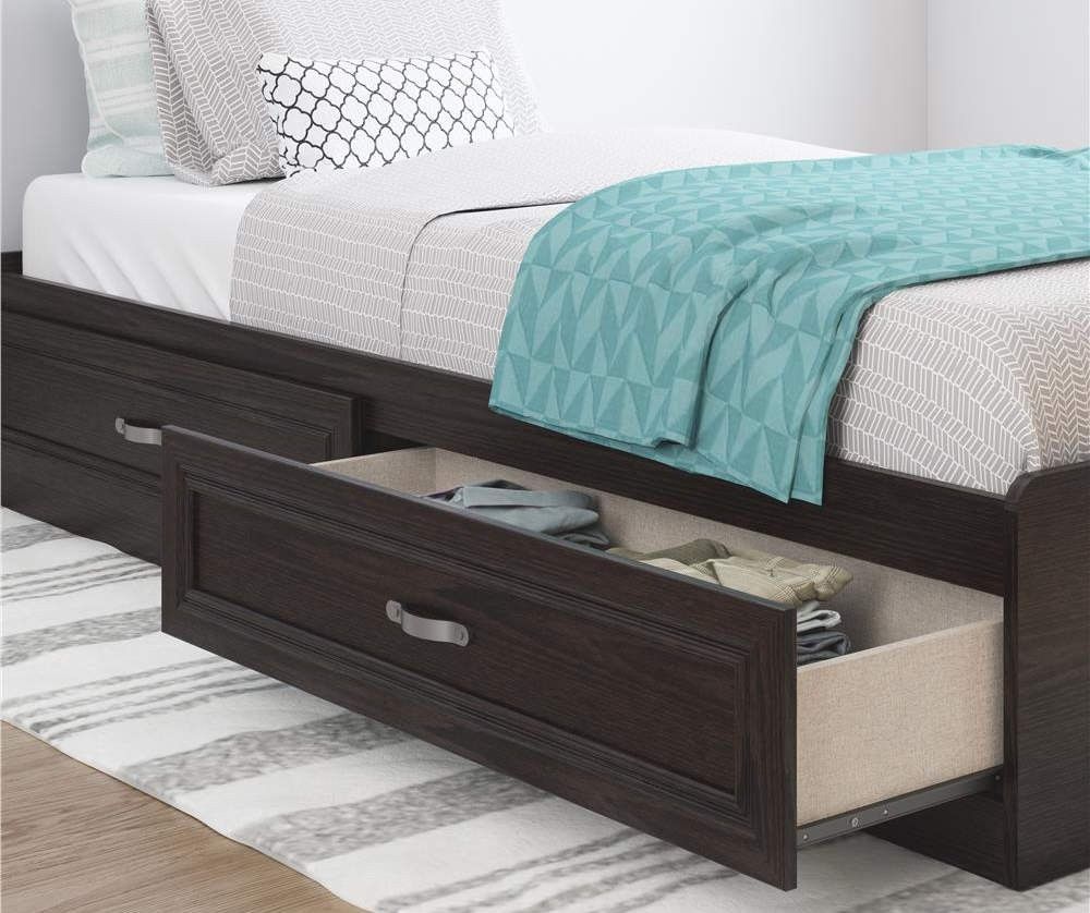 Ameriwood Andover Oak Espresso Twin Mates Storage Bed for Sale in WA OfferUp