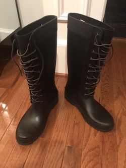 Timberland Lace Up Waterproof Rain Boots