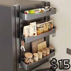[NEW] 3-Tier Fridge Side Shelf / Rack Organizer
