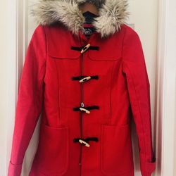American Eagle Red Coat Size Small 