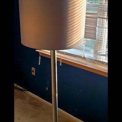 Tall Contemporary  Barrel Floor Lamp 2 Bulbs