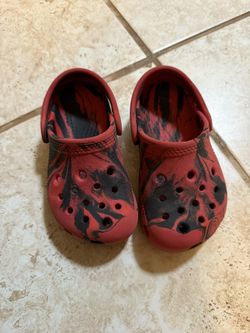 Red Crocs