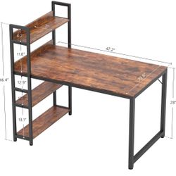 Desk w/ bookshelves (chair not included)