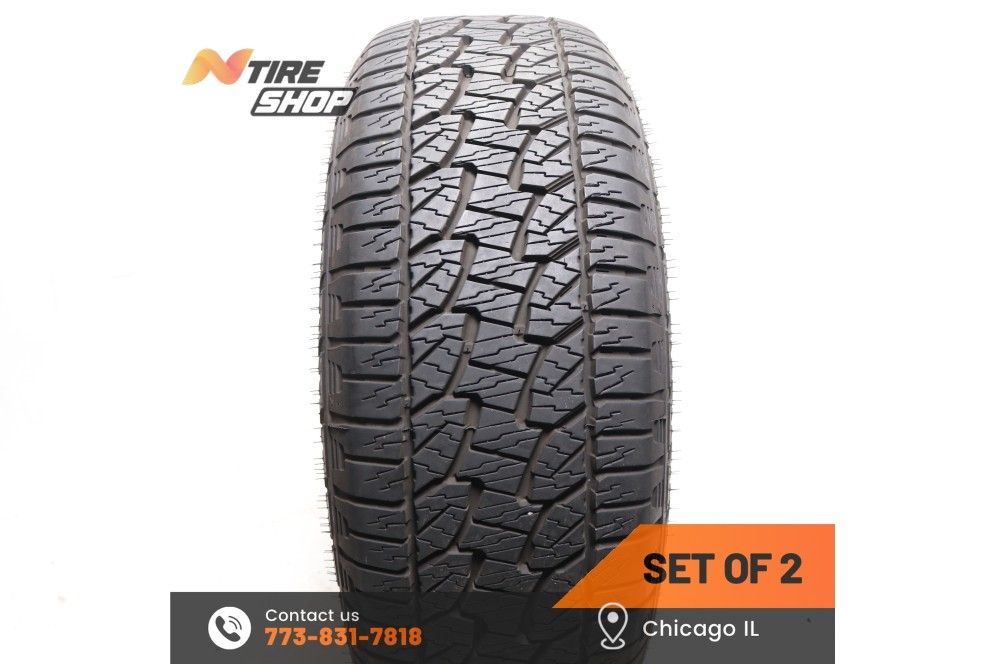 Set of 2 Used  11/32    265/60R18  110T  Hankook   Dynapro ATM