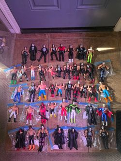 Wwe wcw sting action figures elites ect