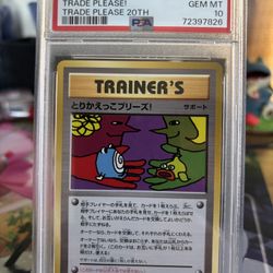 PSA 10 Trade Please! #282 (2016) Pokemon XY Promo 20th Japanese