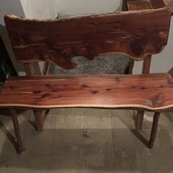 Cedar bench