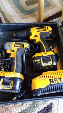 18v Dwalt set in case