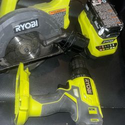 Ryobi Power Saw And Drill
