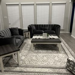 Living Area  And 6 Dining Tables And The 3 Coffe Table And The Carpet