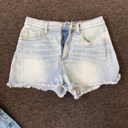 Pink Jean Shorts 